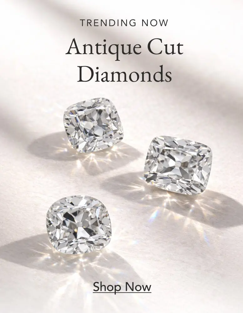 Assortment of loose antique cut diamonds.